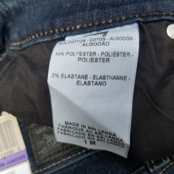 Levi’s 535 Leggings 119970022 Jeans Color Blue Inked Brand New with tags - Picture 12 of 14